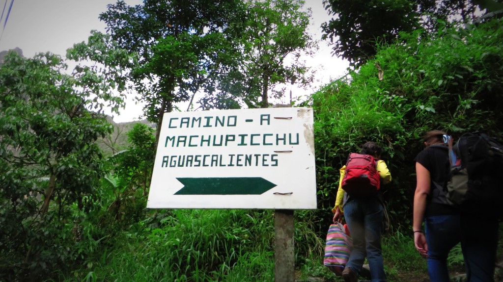 Aguas Calientes road